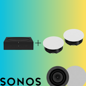 Sonos Amp + In-Ceiling speakers by Sonos and Sonance (Pair)